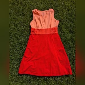 Patagonia Womens Margot Dress Sleeveless Turkish Red Cotton Medium 58096